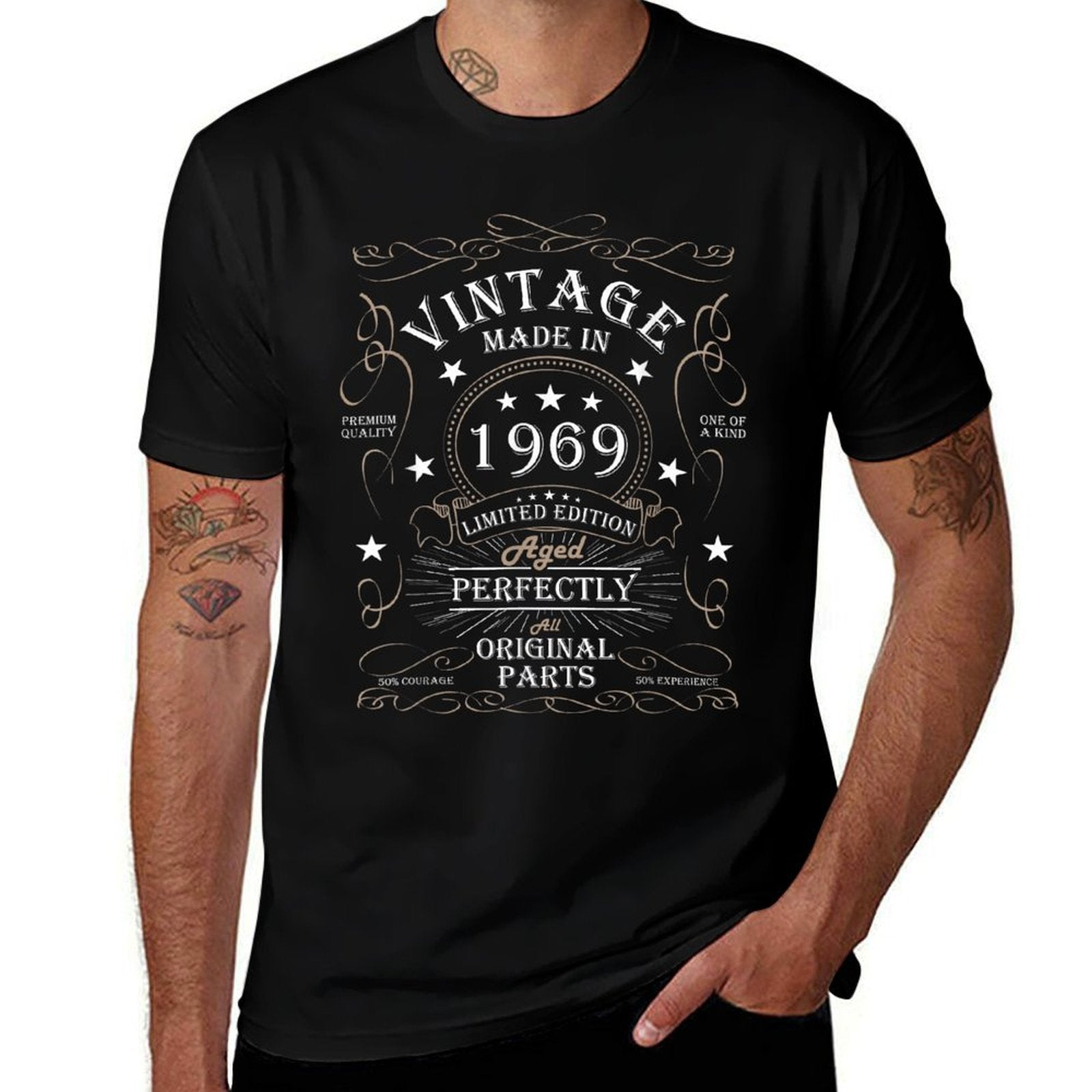 56th Birthday Retro Limited Edition Man Woman Vintage 1969 Stretchy T-Shirt