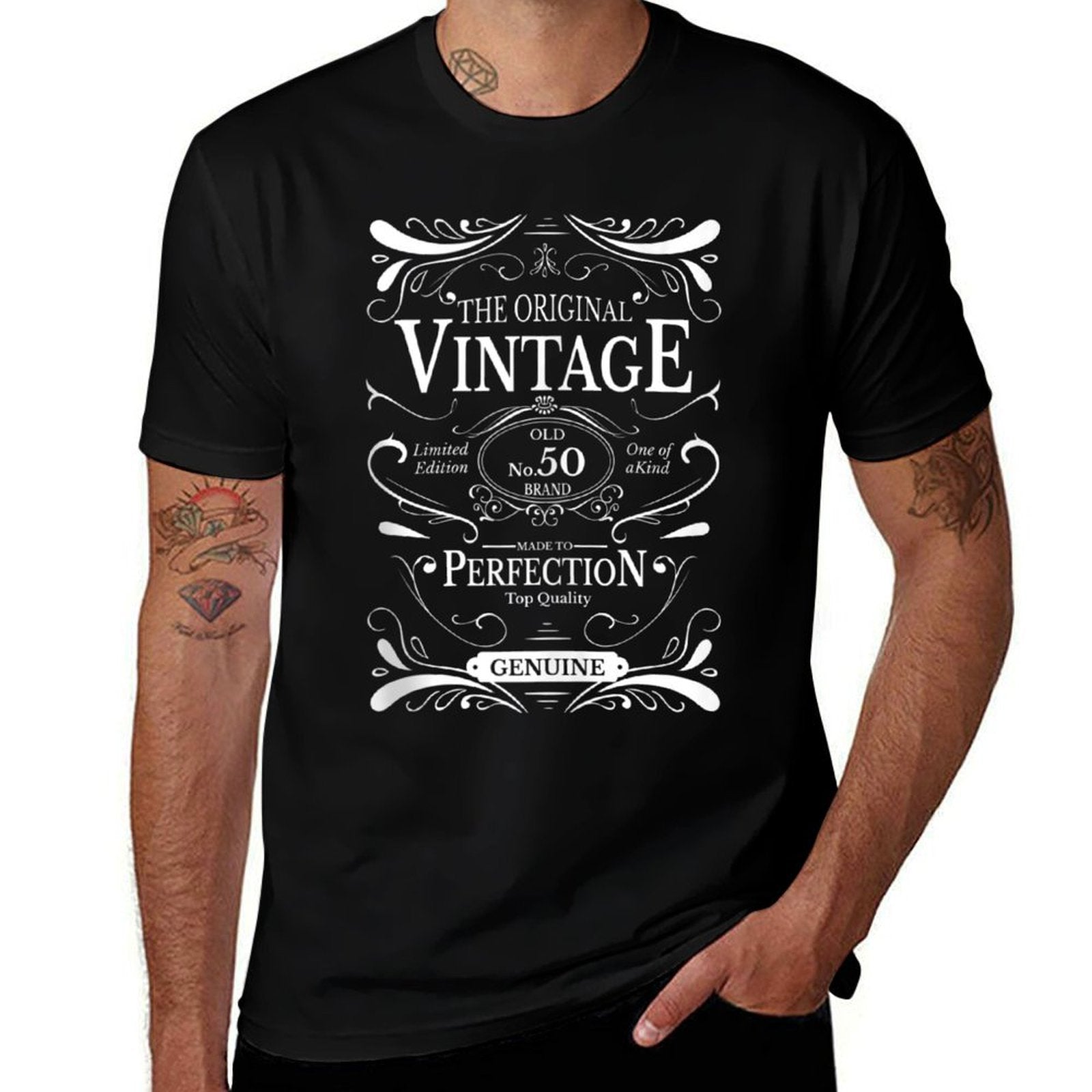 50th Birthday Gift Mom Dad Age 50 Year Old Aunt Uncle Graphic-printed T-Shirt