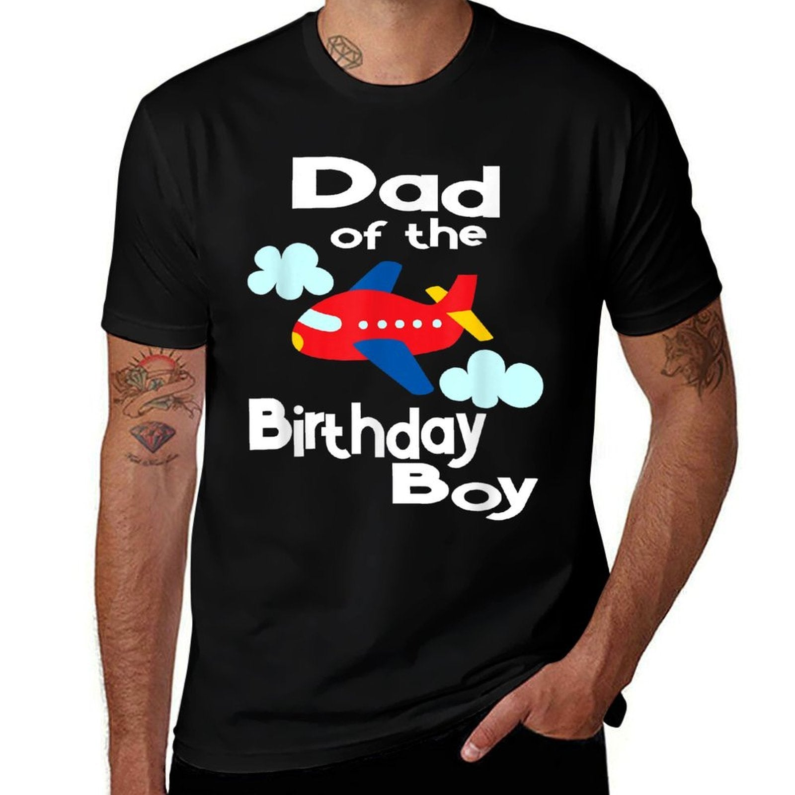 Airplane Birthday Dad of The Birthday Boy Party Easy-care T-Shirt