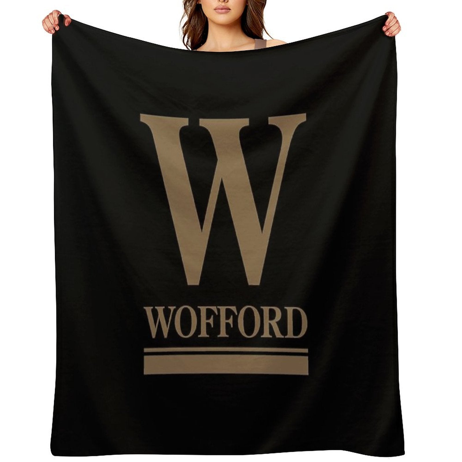The Wofford Wordmark Iconic Premium Throw Blanket
