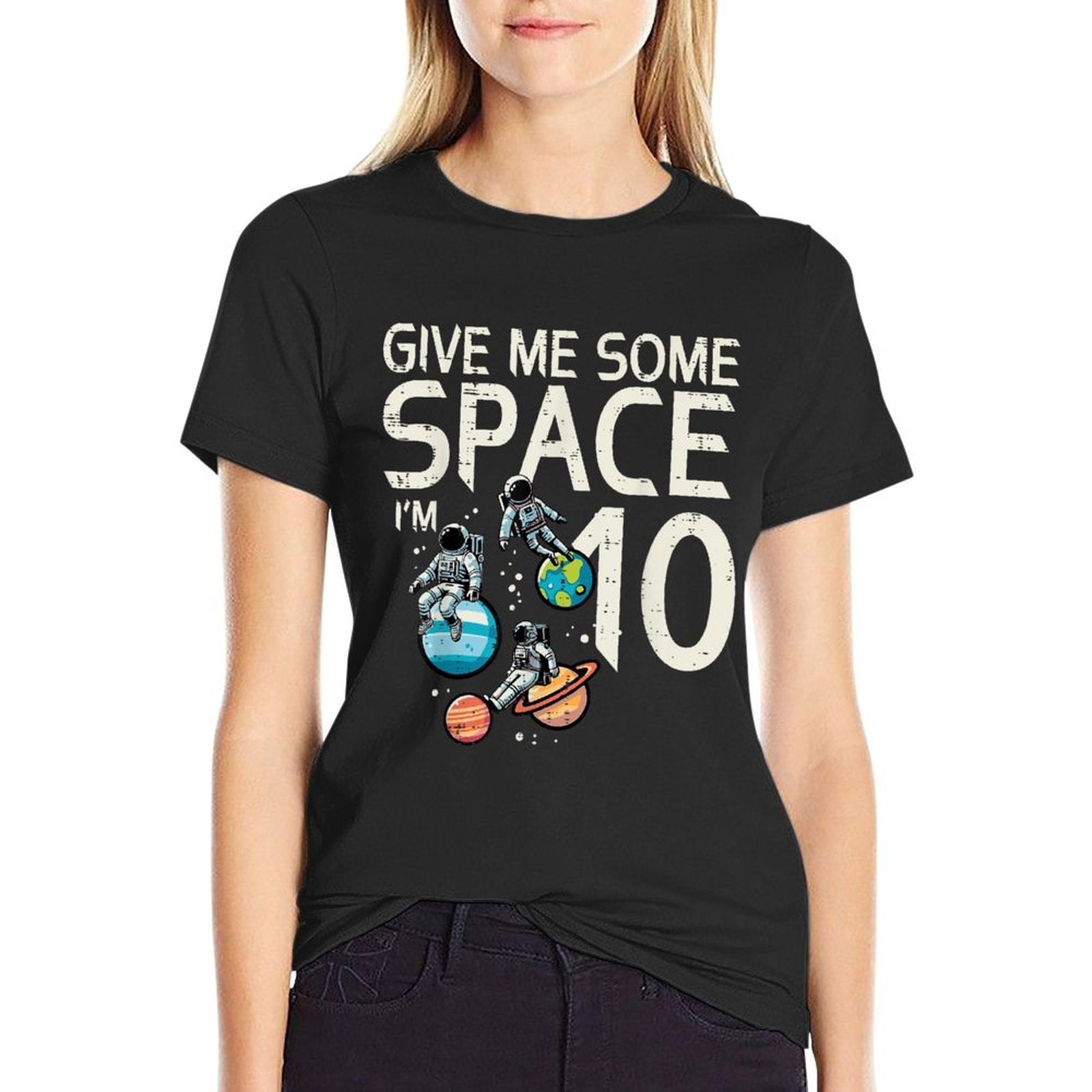 10th Birthday Astronaut Give Me Space 10 Bday Boys Girls Kid  Odor-resistant T-Shirt