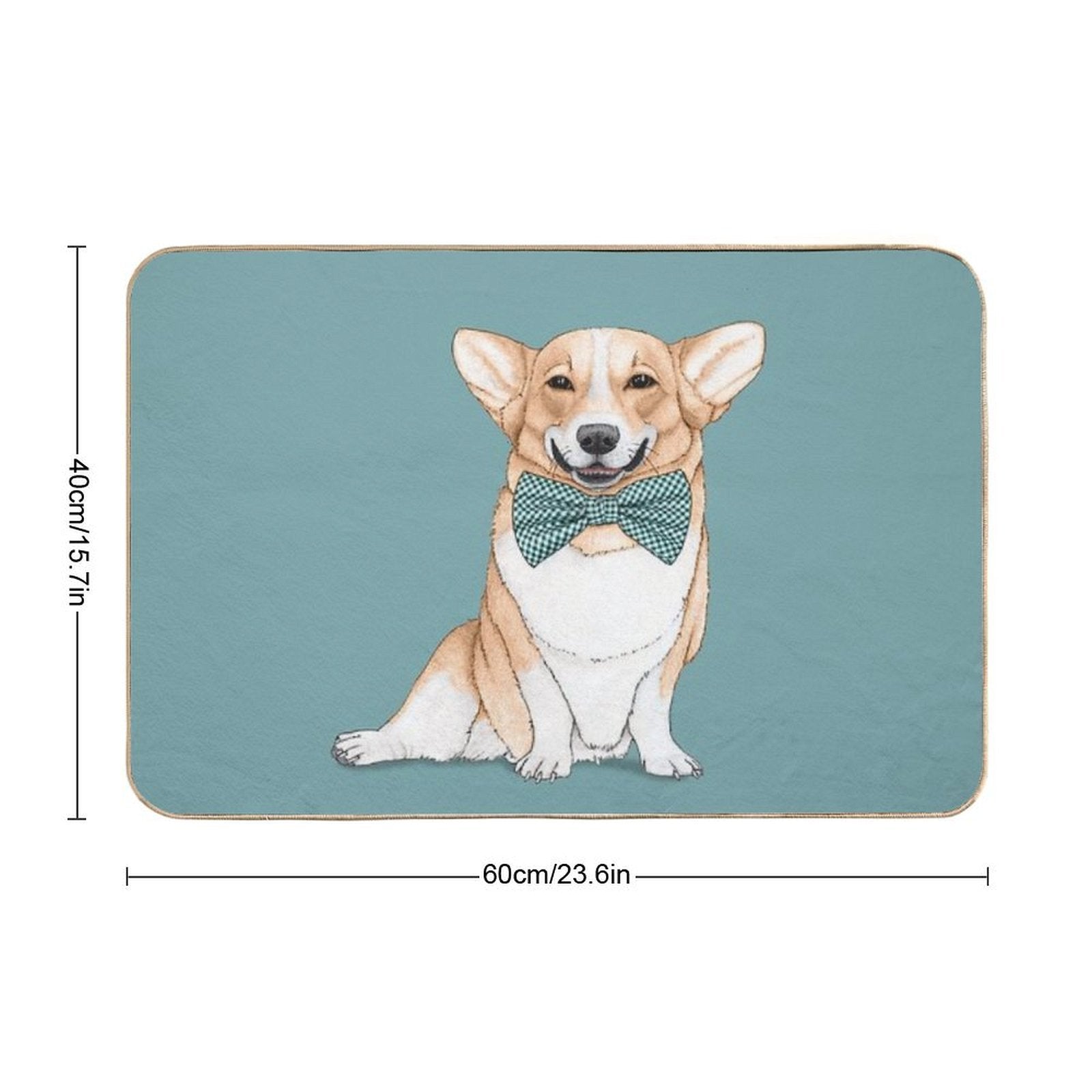 Corgi Dog  Slip-Resistant Bath Mat