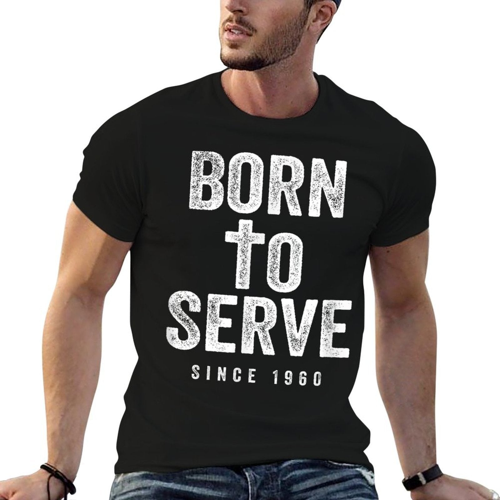 65 Year Old Christian Jesus And God 65th Birthday  Vintage-inspired T-Shirt