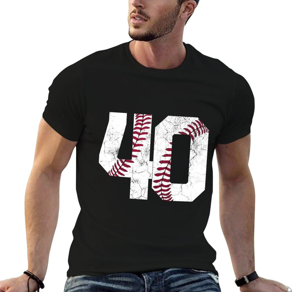 1983 40th Birthday Gift Baseball Softball 40 Years Men Women  Rolled Sleeves T-Shirt