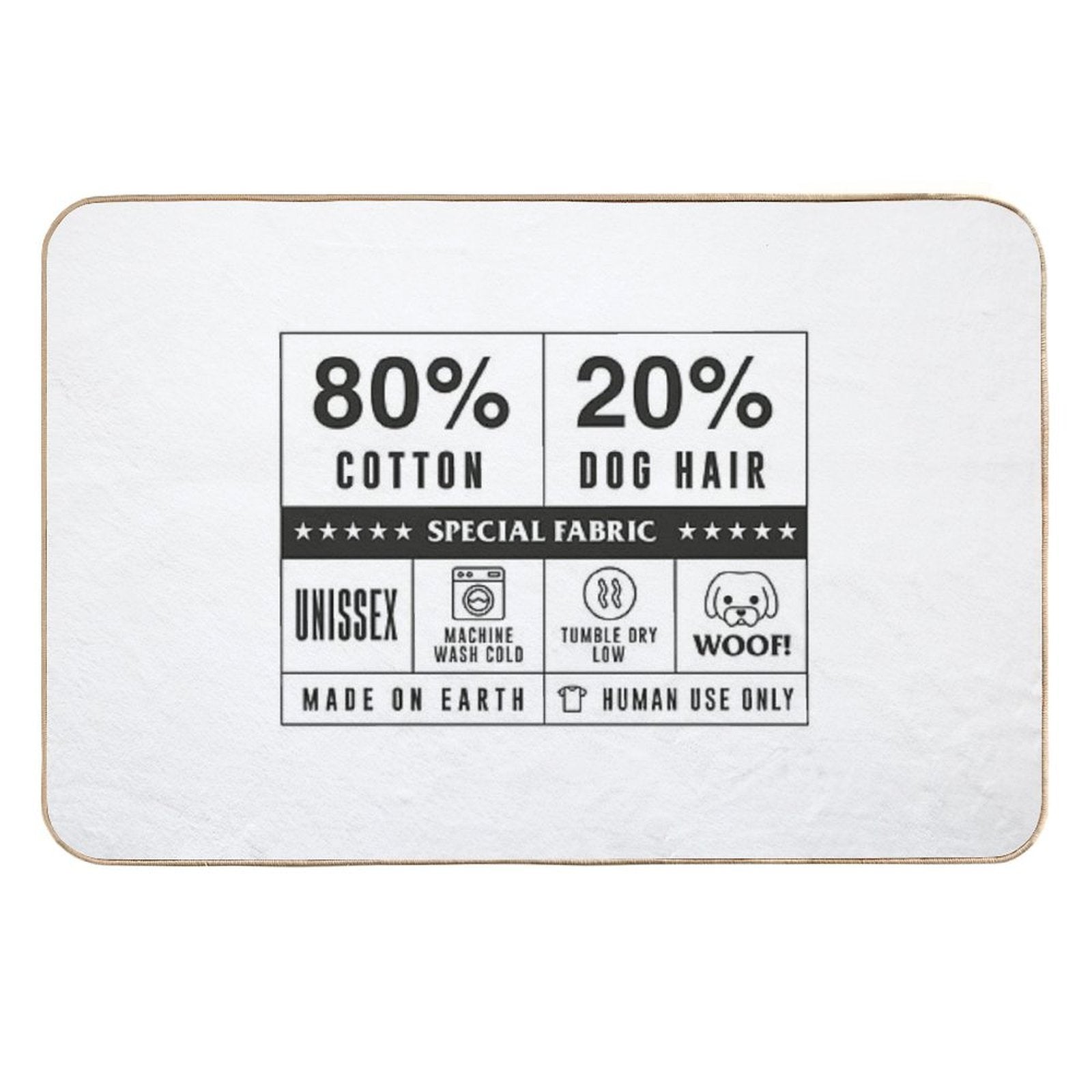 80 Cotton 20 Dog Hair by Tobe Fonseca  Non-Slip Bath Mat