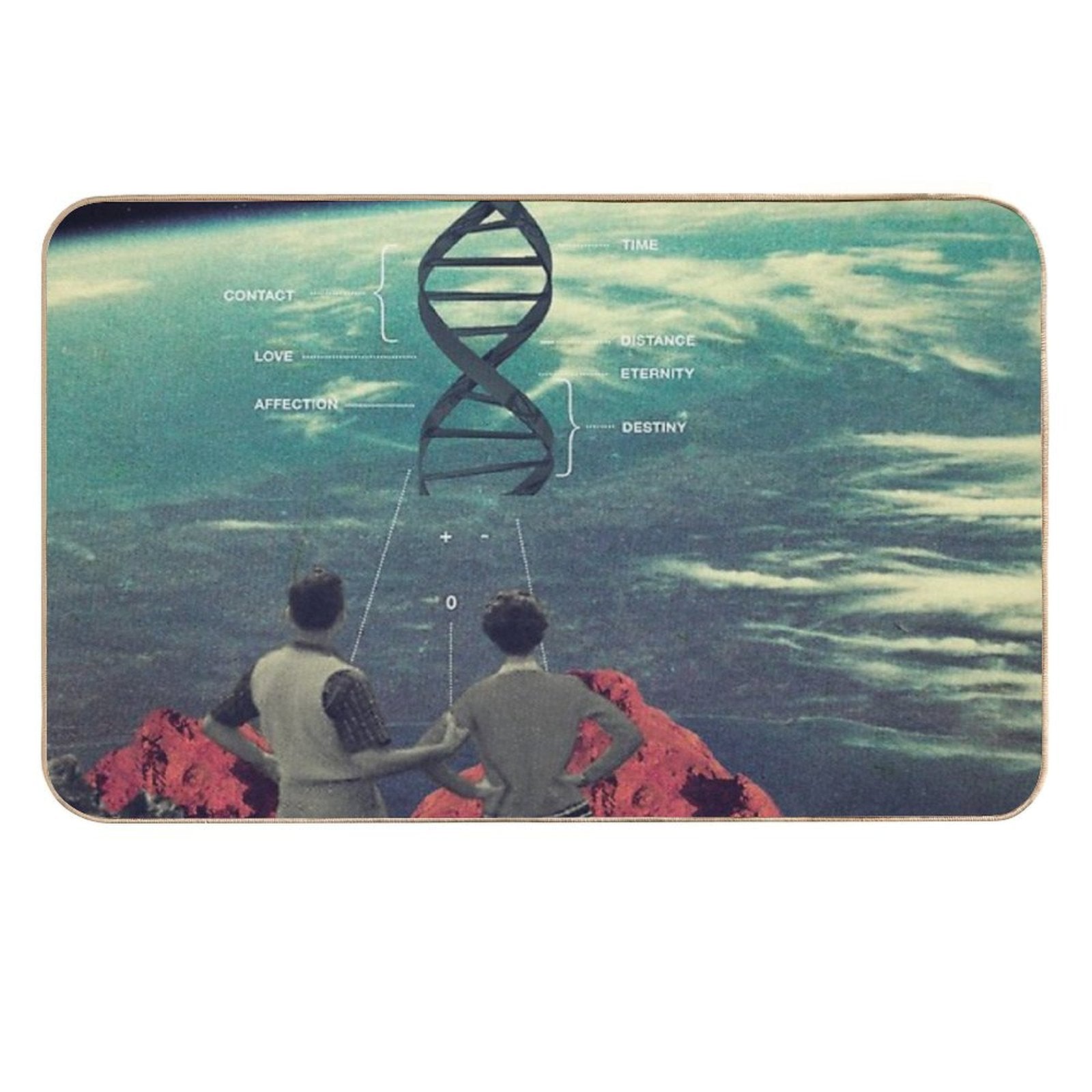 Distance And Eternity  Repositionable Bath Mat