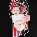 Haida Raven Shrink-resistant Throw Blanket