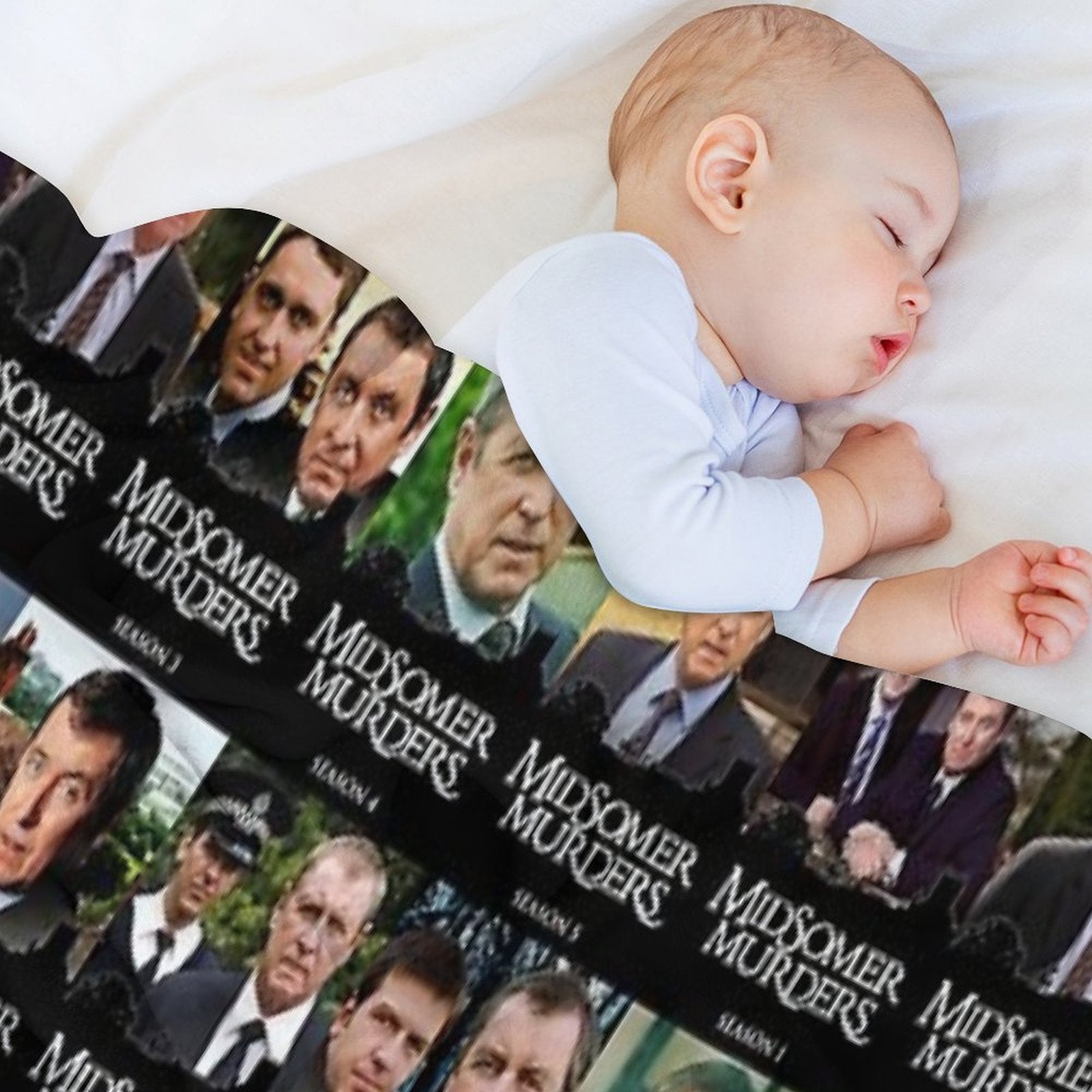 22 Seasons in Midsomer - Pattern Travel-friendly Throw Blanket