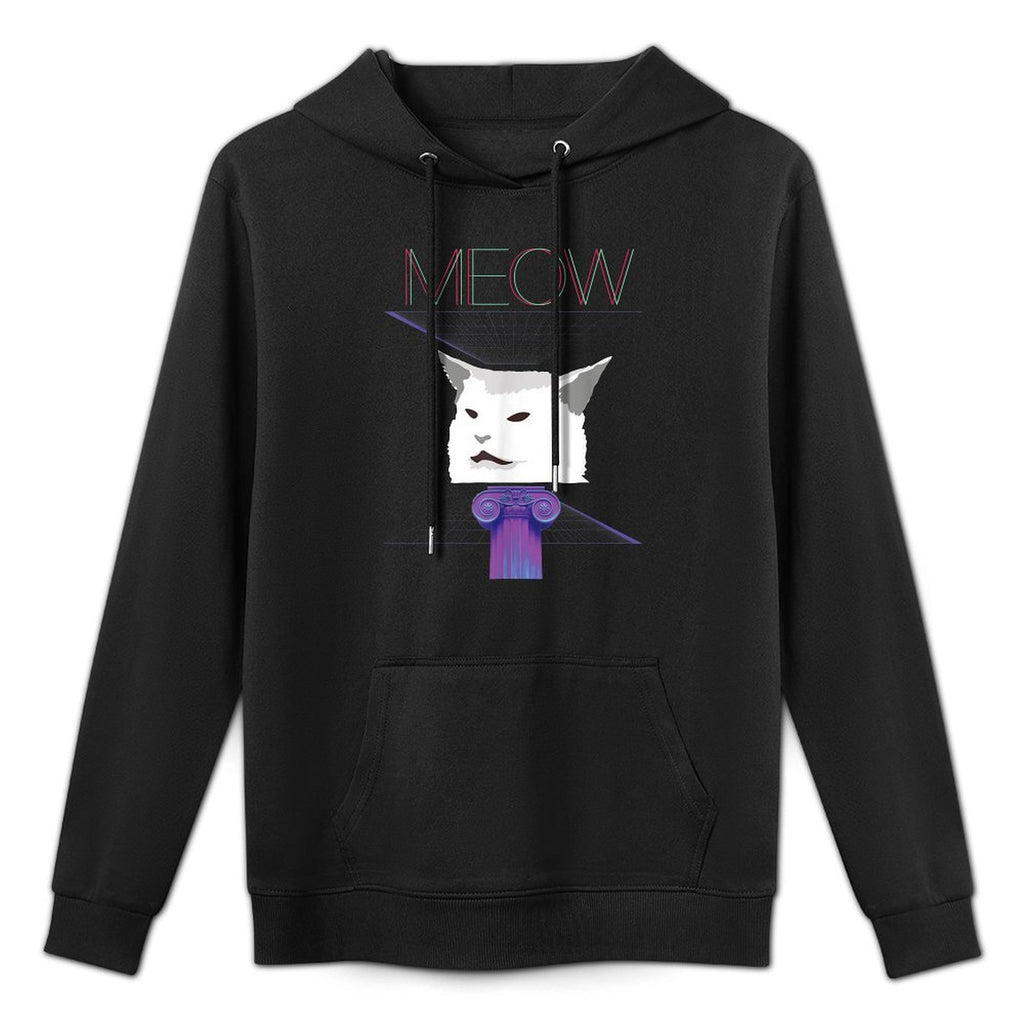 Vaporwave Aesthetic Cat Meme Moisture-Wicking Hoodie