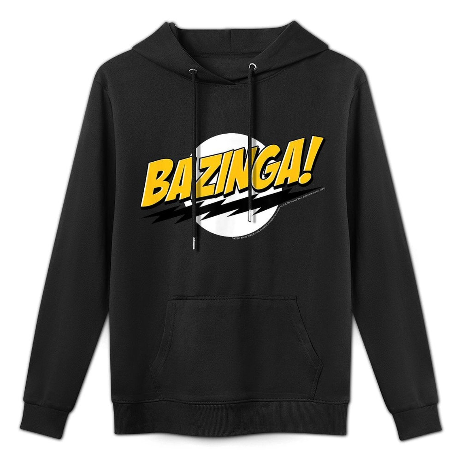 The Big Bang Theory Bazinga! Classic Logo Funny TV Show Cotton-Polyester Blend Hoodie