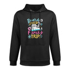 Board The Ship Its A Family Trip Funny Cruise Vacation Crew Easy Care Hoodie