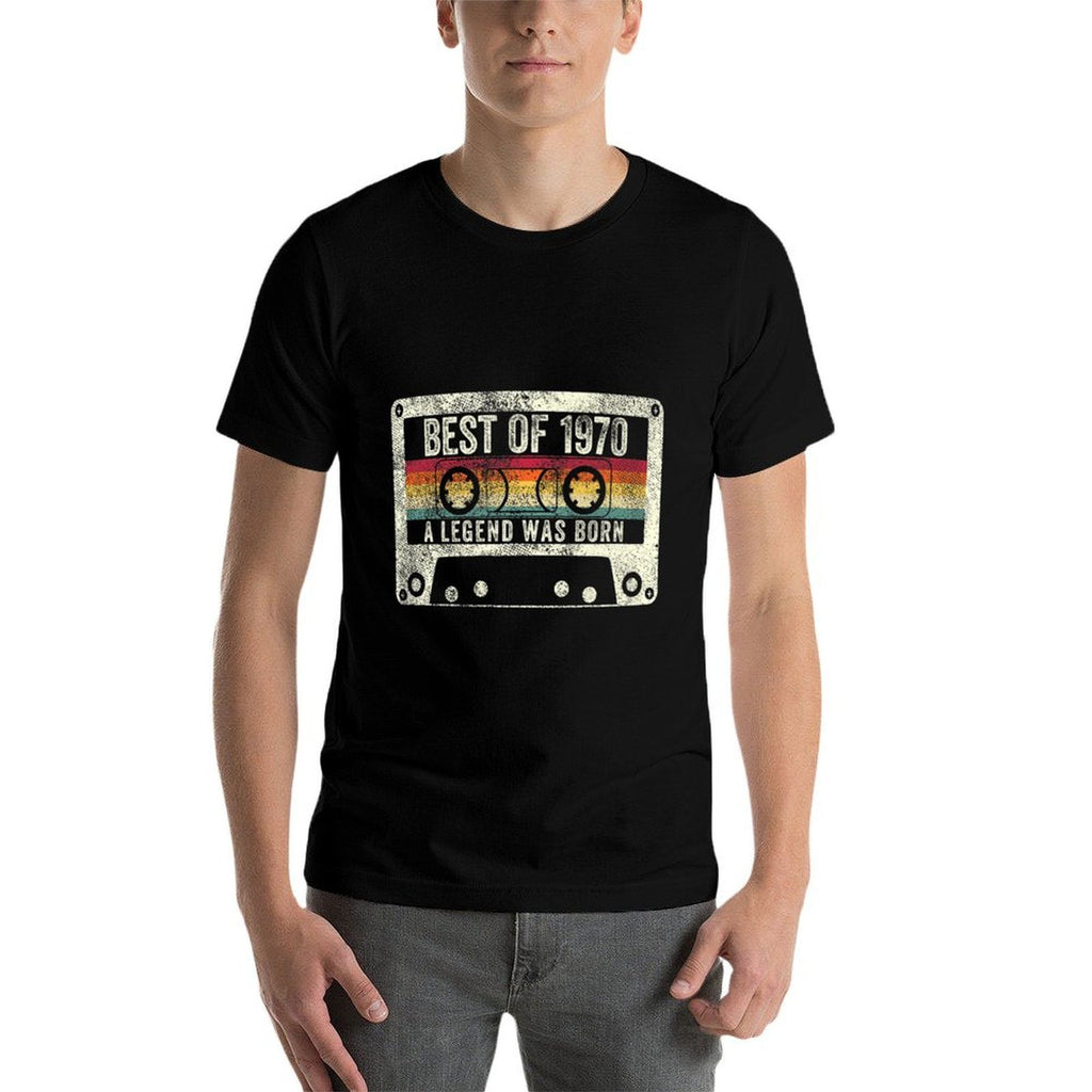1970 50th Birthday Gift Vintage Cassette Men Women Legend Premium  Moisture-wicking T-Shirt