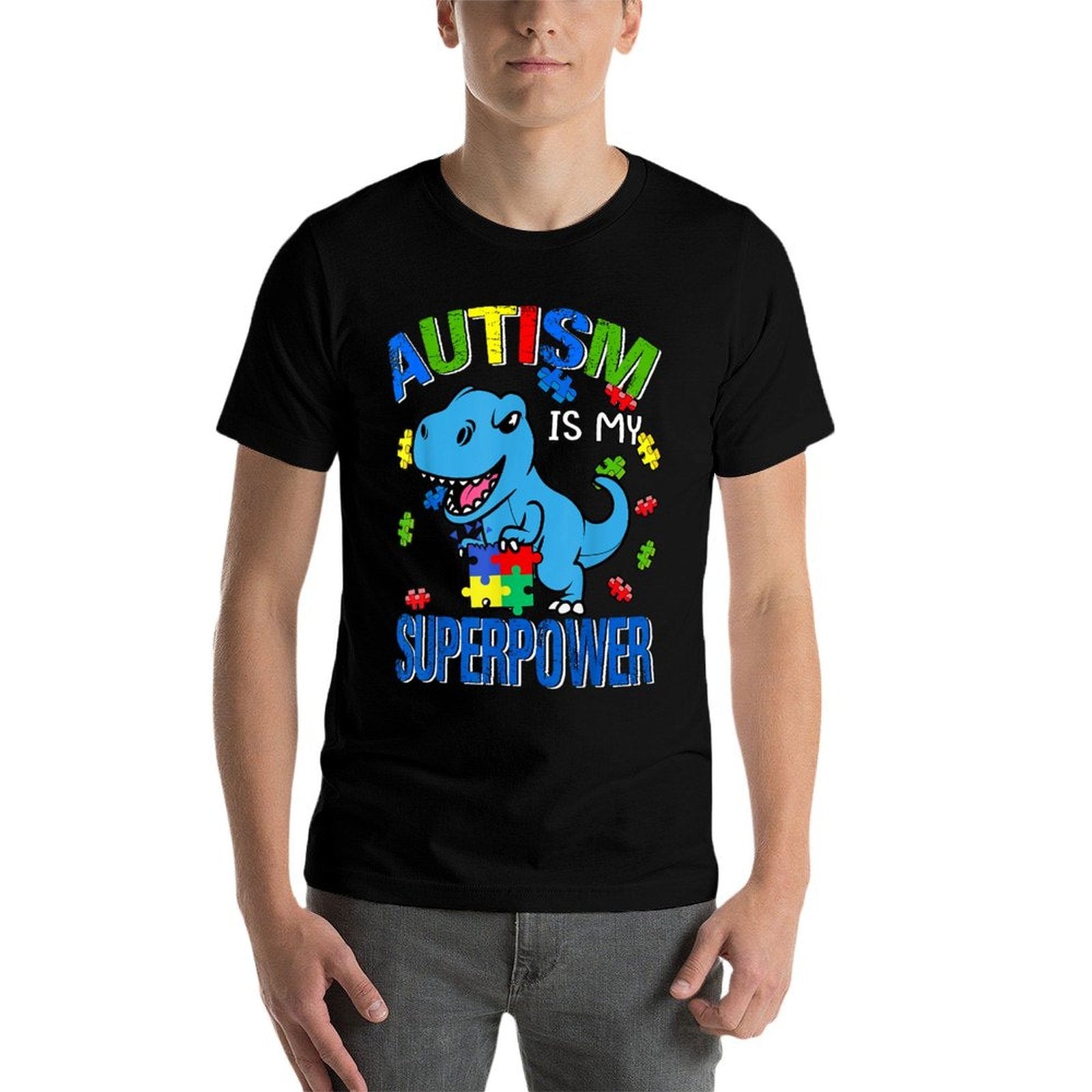 Autism Awareness Is My Superpower Kids Boys  Classic T-Shirt
