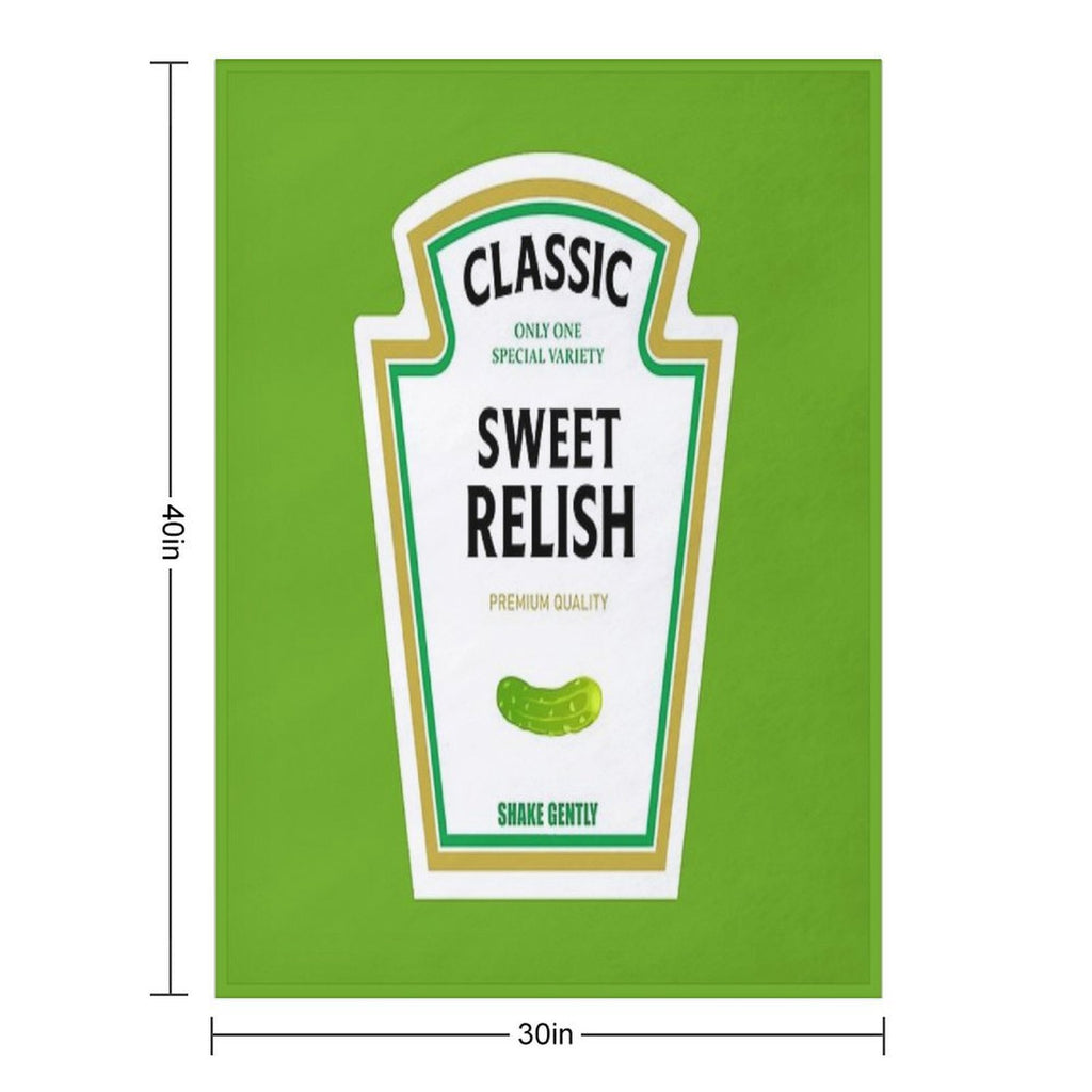Sweet Relish Halloween 2023 Costume Ketchup Mustard Mayonnaise Matching Couple Group Team Family Multi-functional Throw Blanket