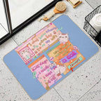 Cat Thoughts  Stain-Proof Bath Mat