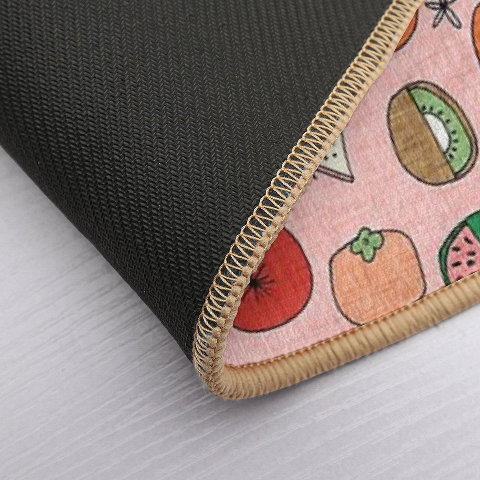 Mod Fruit Pink  Slip-Resistant Bath Mat