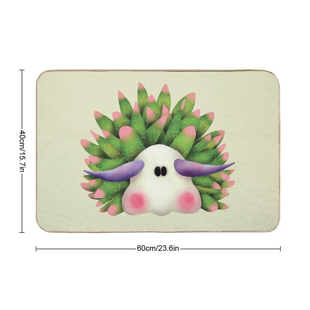 Leaf Sheep Sea Slug Nudibranch  High-Traffic Bath Mat