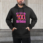 100 Year Old Birthday Flower Birthday Its My 100th Birthday Durable Construction Hoodie