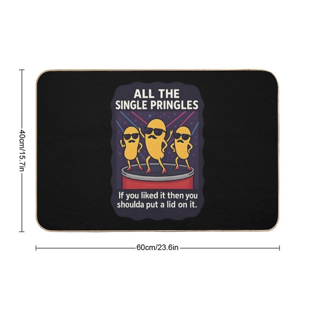 All The Single Pringles  Slip-Resistant Bath Mat