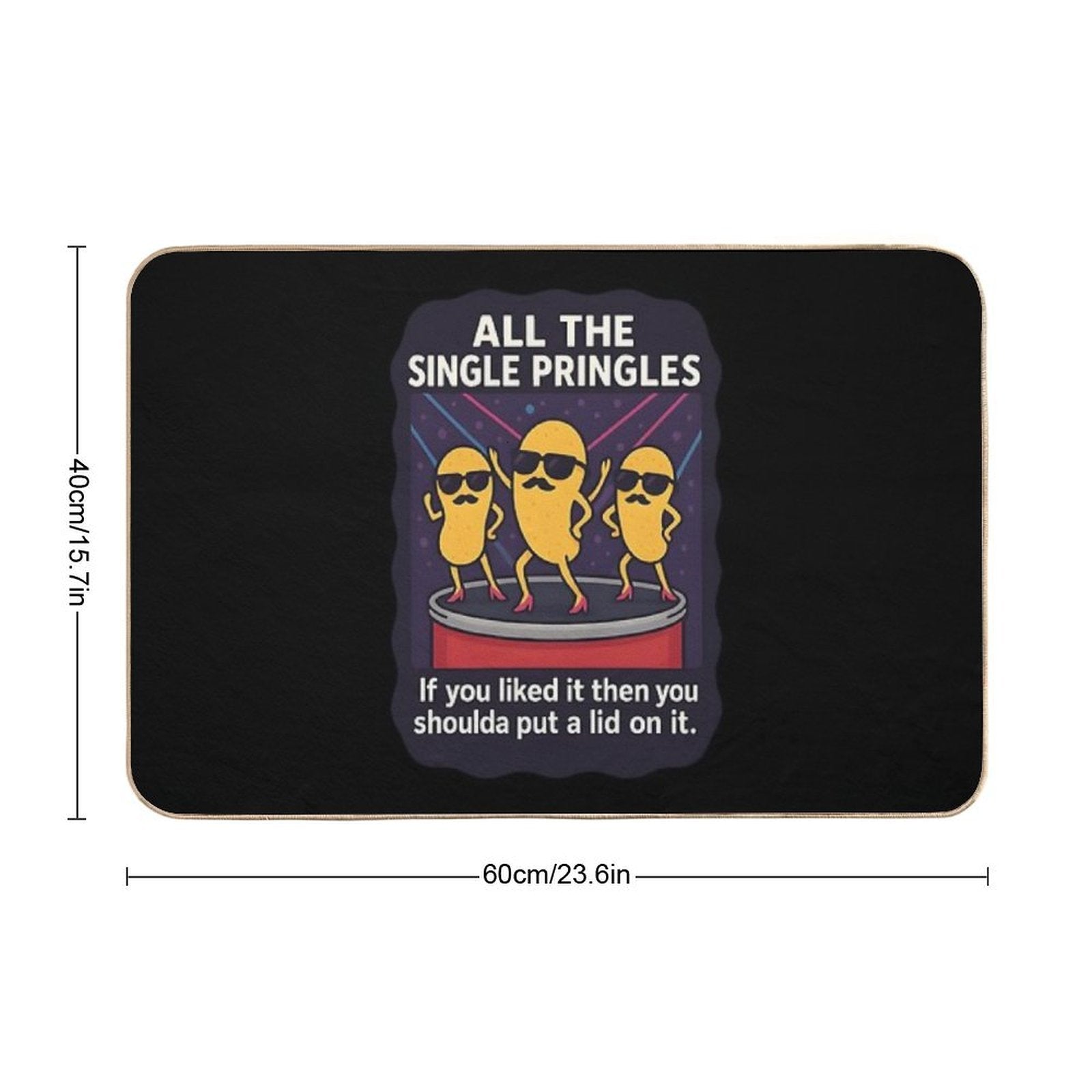 All The Single Pringles  Slip-Resistant Bath Mat