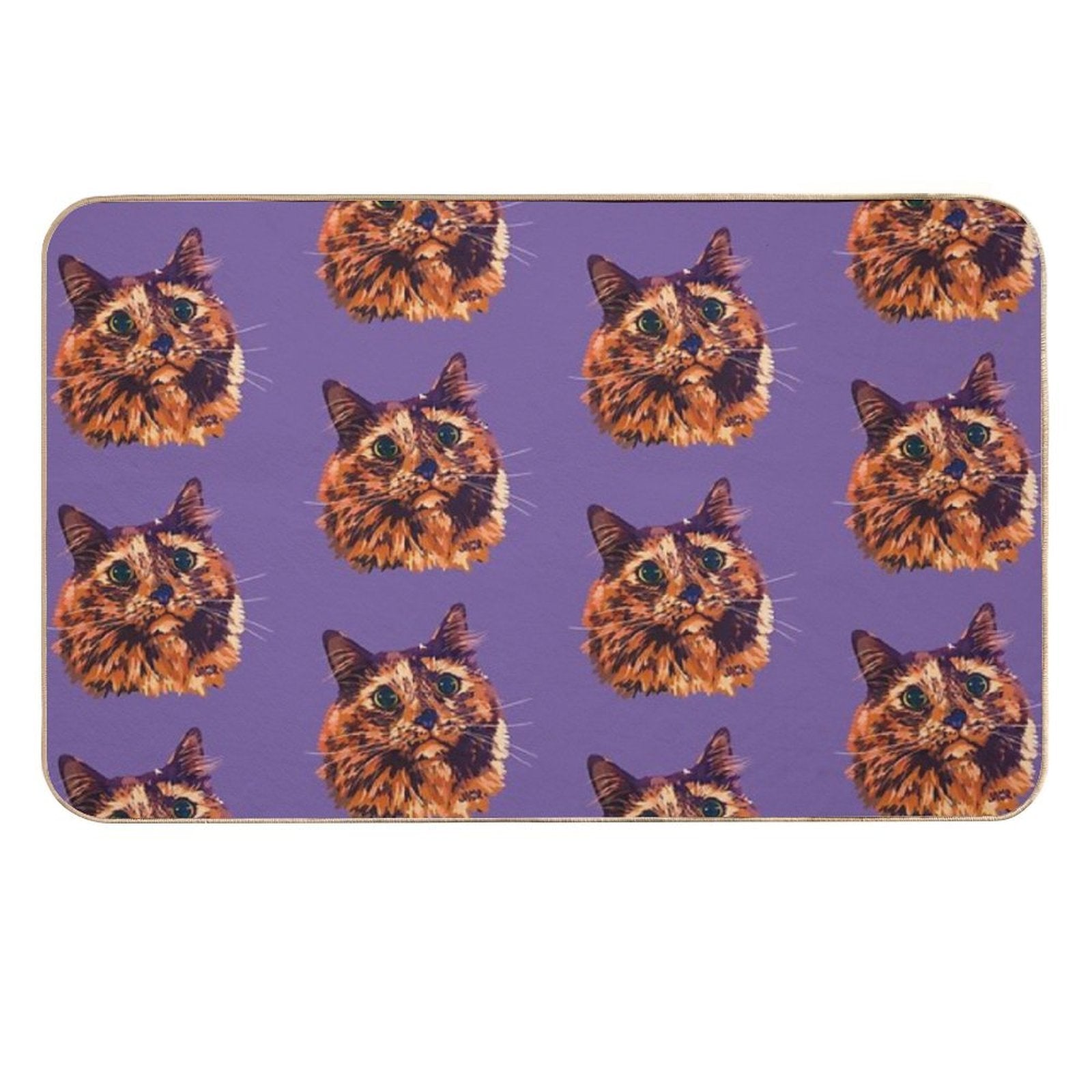 Tortoiseshell Mocha  High-Traffic Bath Mat