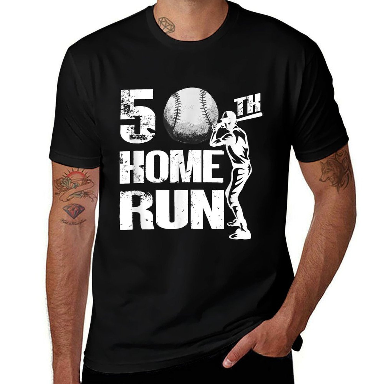 50 Years Old Vintage Baseball 50th Birthday  Lightweight T-Shirt