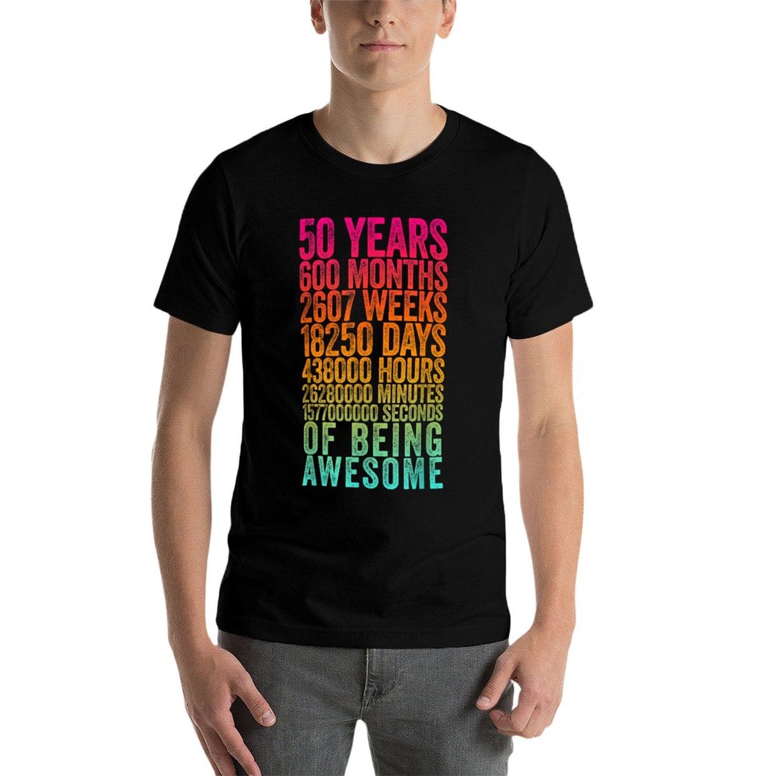 Funny 50th Birthday Old Meter Funny 50 Year Old Gifts  Quick-drying T-Shirt