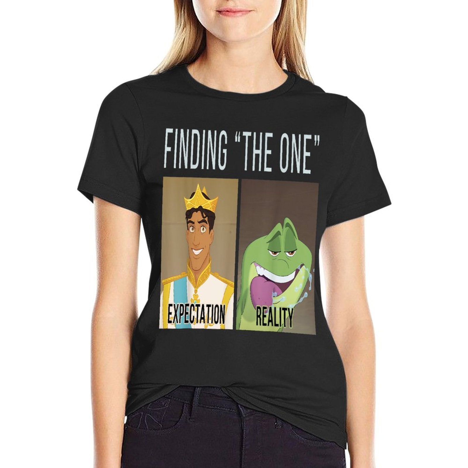 Disney Princess And The Frog Naveen Finding The One Meme  Graphic-printed T-Shirt