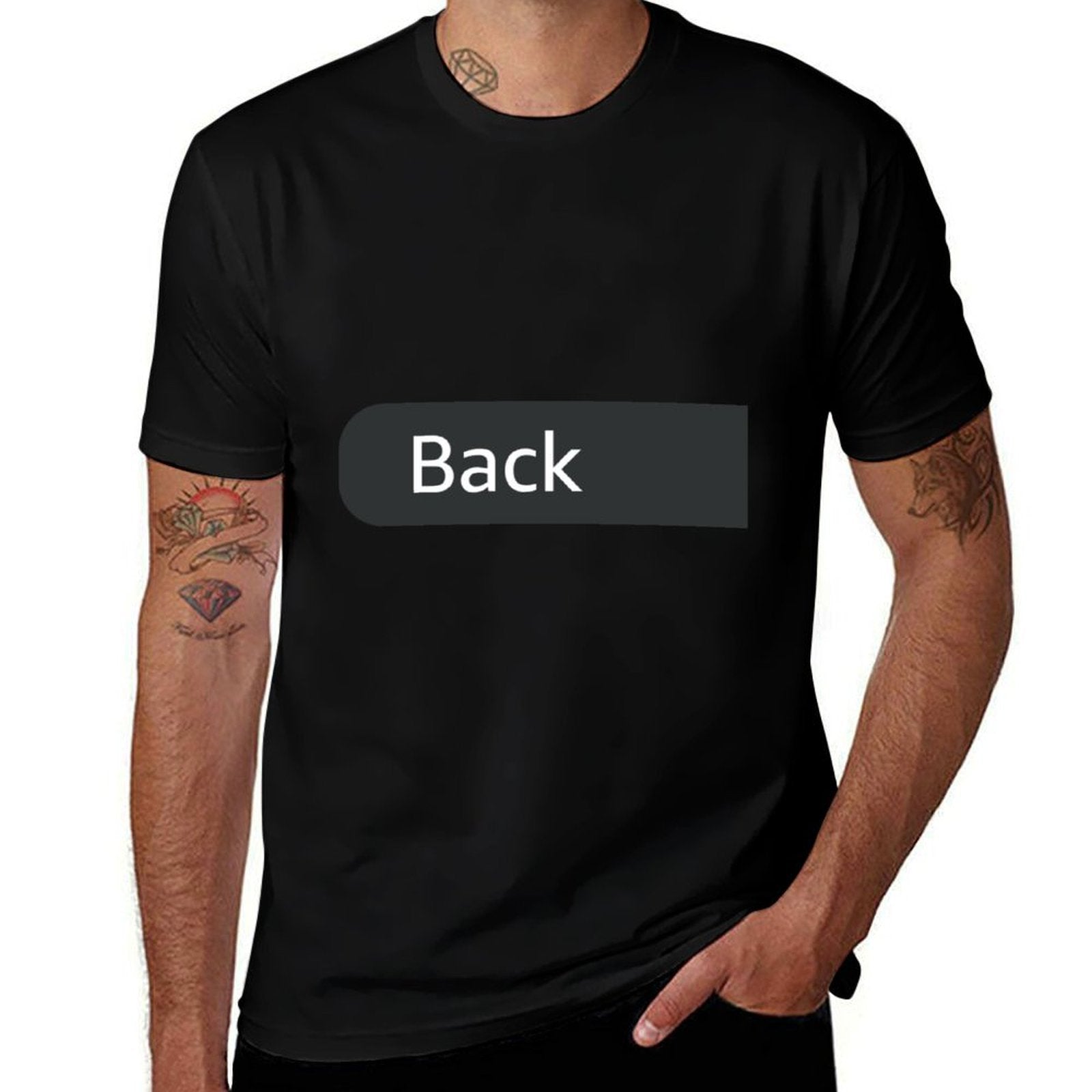 Backprint Om Black Silhouette Mandalas Unisex  Breathable T-Shirt