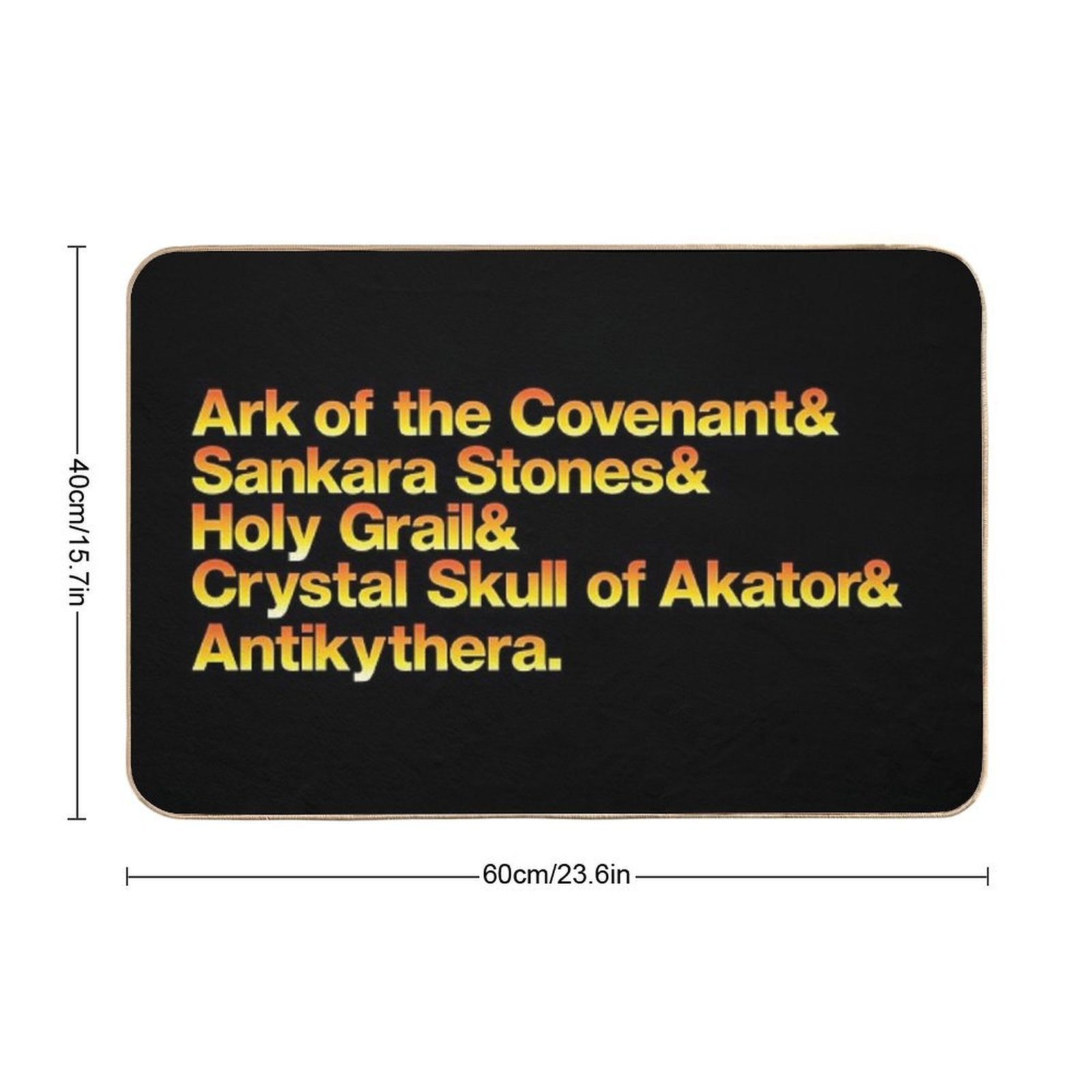 Indy Movie Macguffins (Indiana Jones) Durable Bath Mat