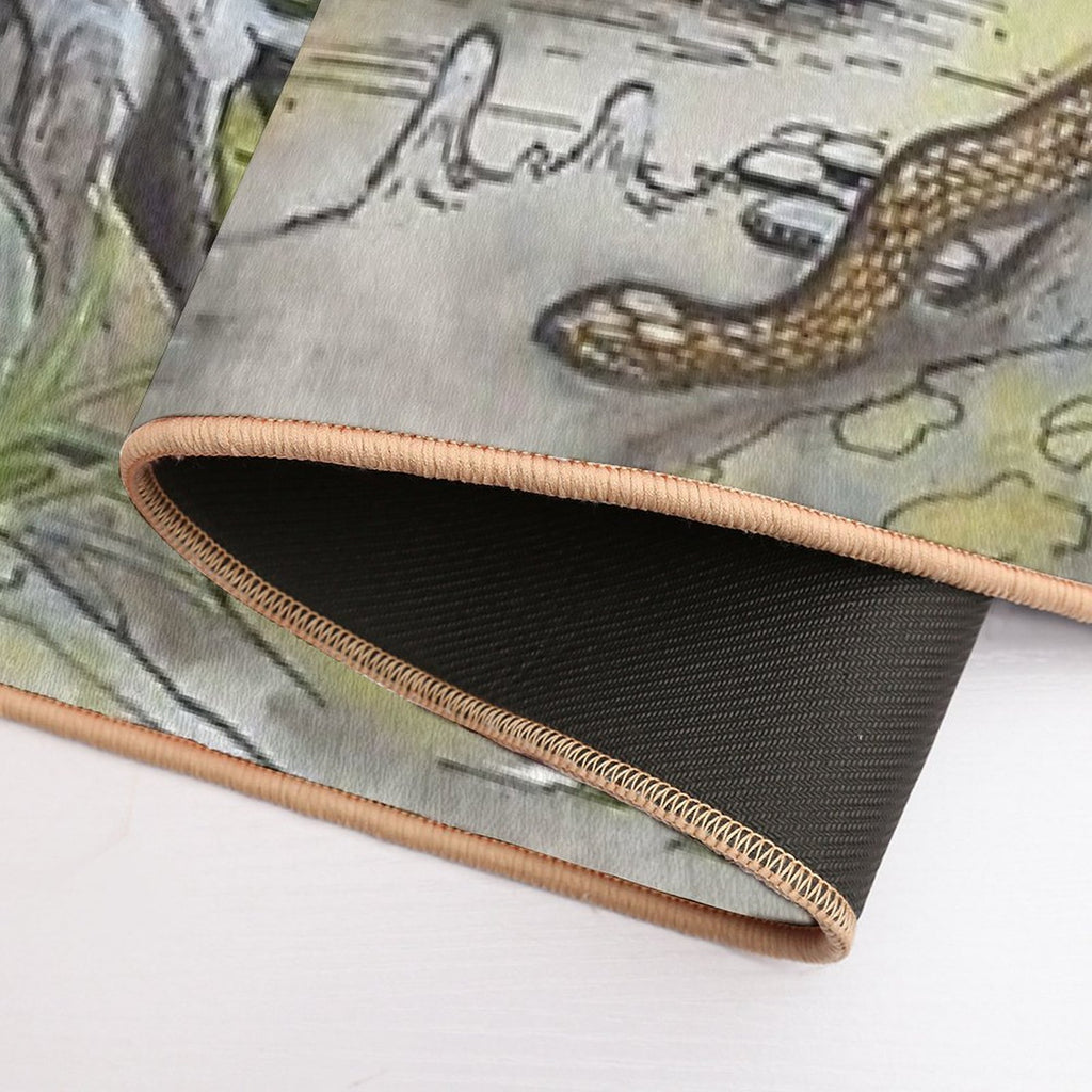 Happy Triceratops Durable Bath Mat