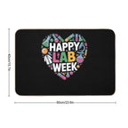 Happy Lab Week 2025 Medical Lab Tech Laboratory Technician  Dirt-Trapping Bath Mat