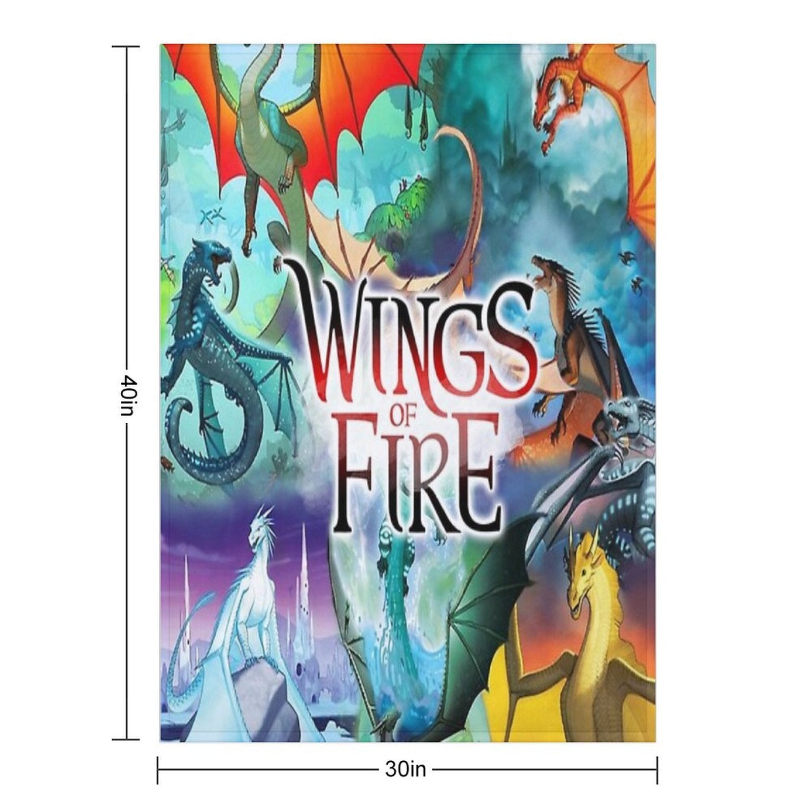 Wing of Fire All Dragon Compact Throw Blanket