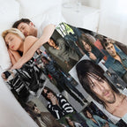 Norman Reedus Fan Made Assorted Random Photo Collage Machine-washable Throw Blanket