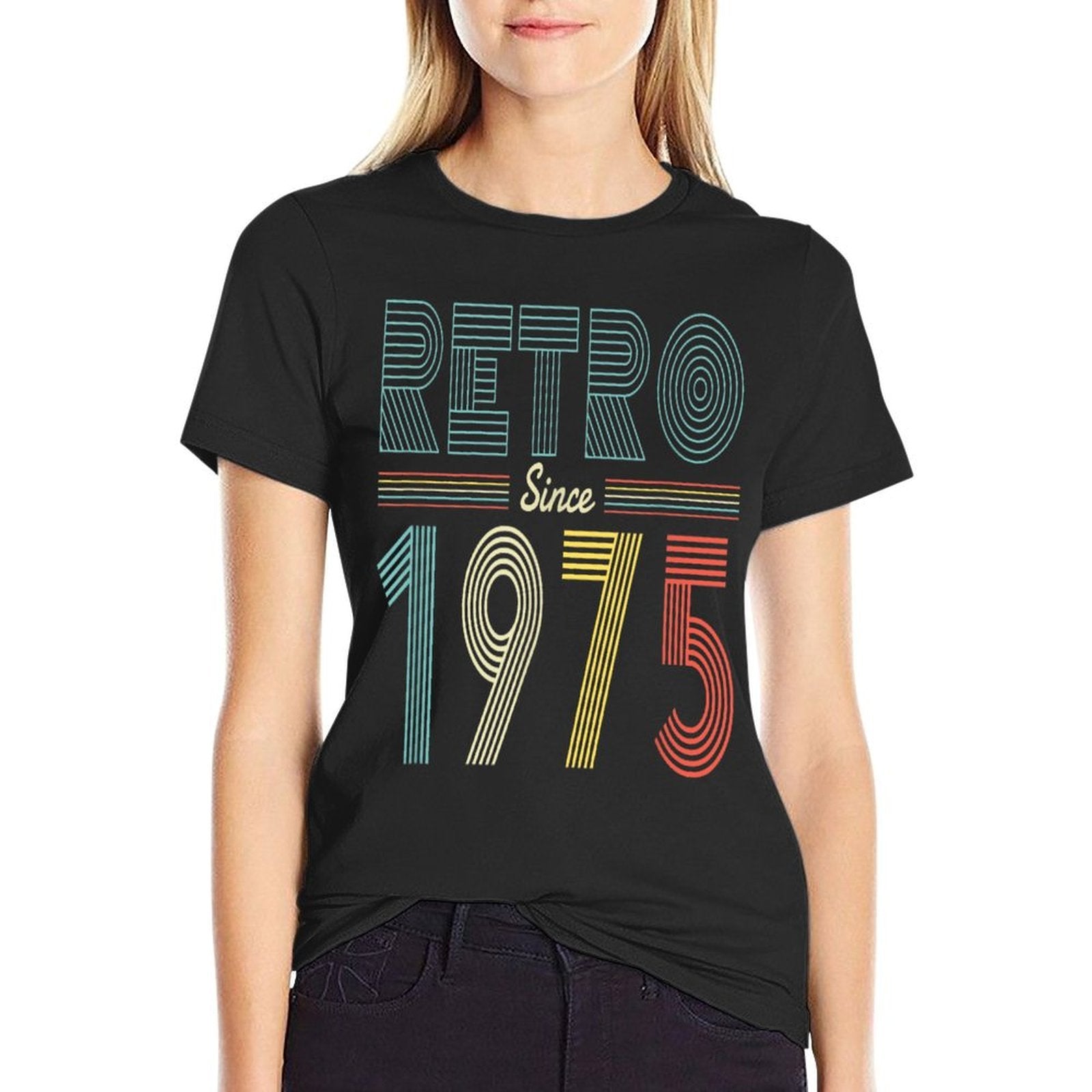 50 Years Old 50th Birthday Retro Since 1975 Vintage  Classic T-Shirt
