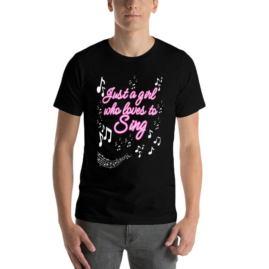 Just A Girl Who Loves To Sing Motivational  Relaxed-fit T-Shirt