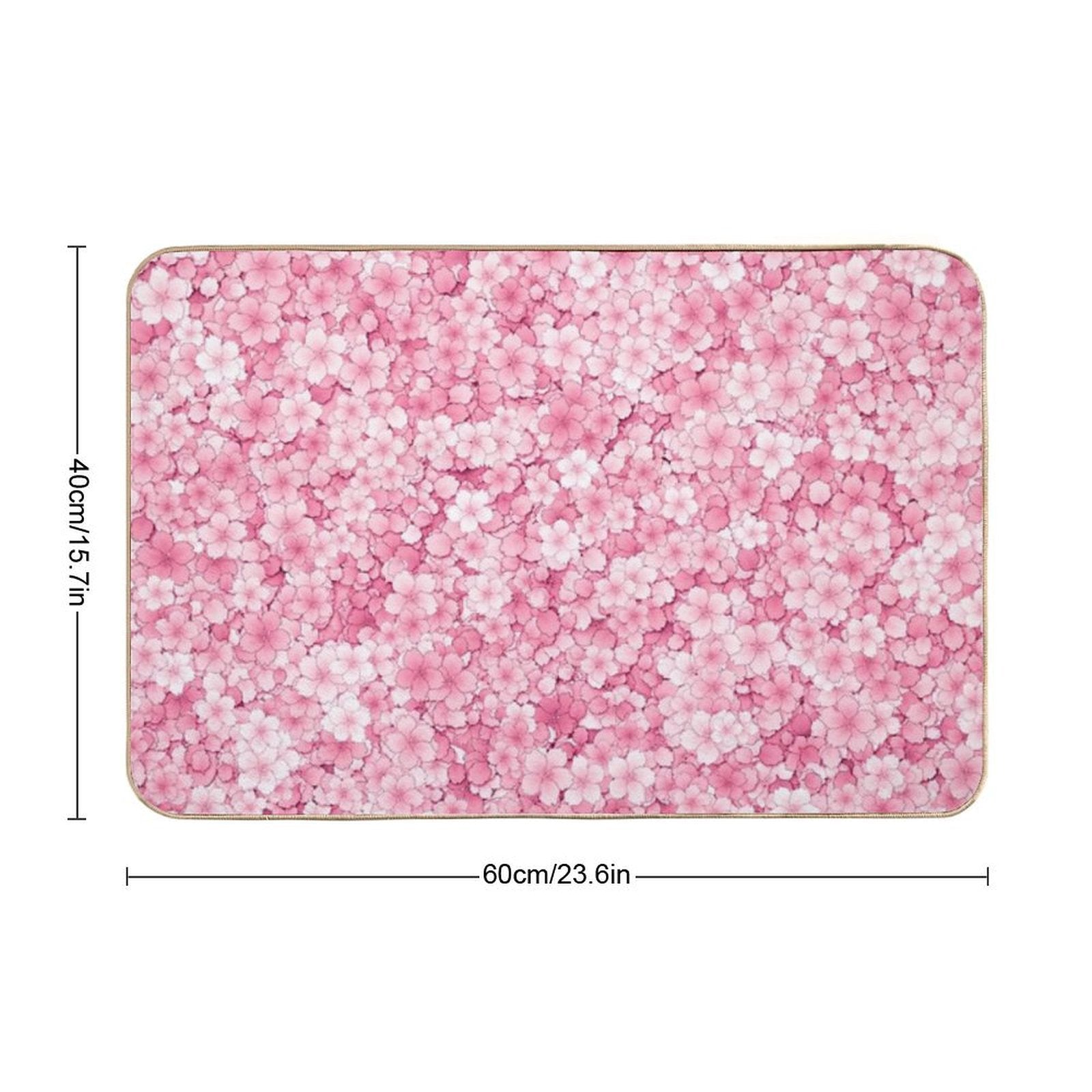 Falling Sakura Cherry Blossom  Odorless Bath Mat