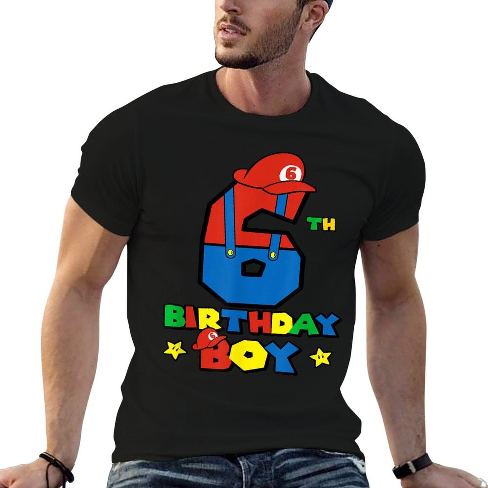 6th Birthday Boy Super Gamer Gaming Theme Birthday Party  Breathable T-Shirt