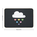 Raining Hearts  Eco-Friendly Bath Mat