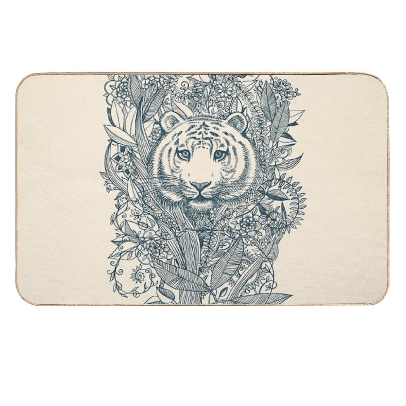 Tiger Tangle  Slip-Resistant Bath Mat