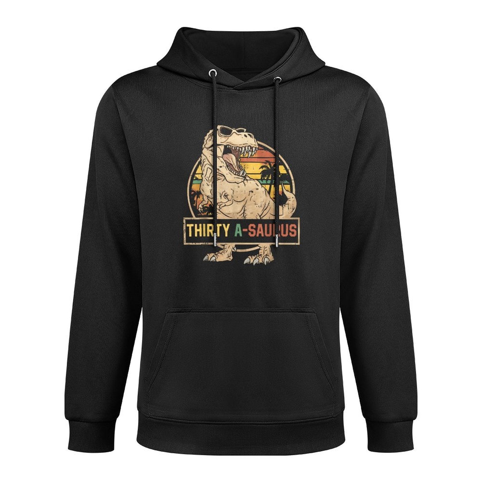 Thirty A Saurus Birthday T Rex 30 Year Old Dino 30th Dino Layering Staple Hoodie