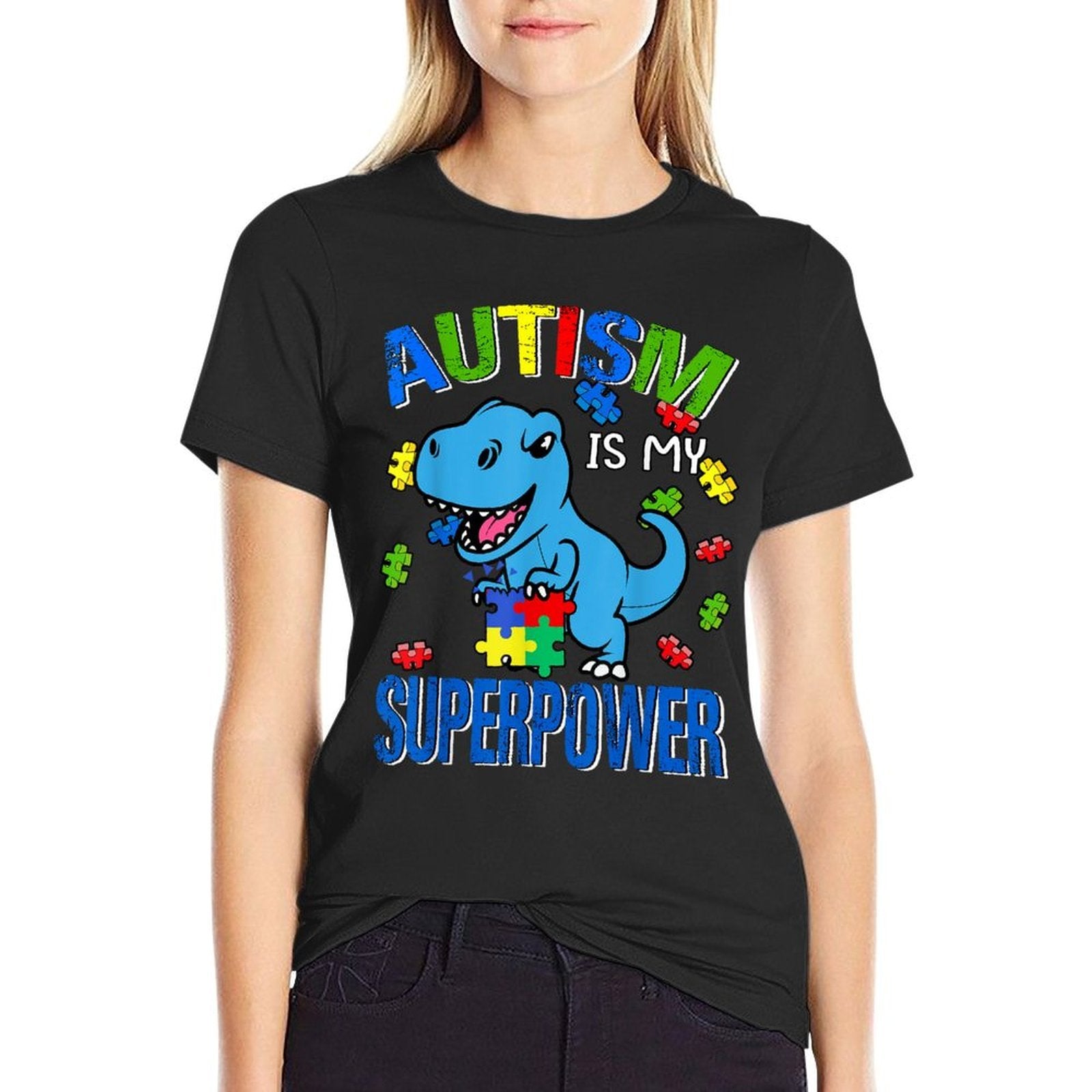 Autism Awareness Is My Superpower Kids Boys  Classic T-Shirt