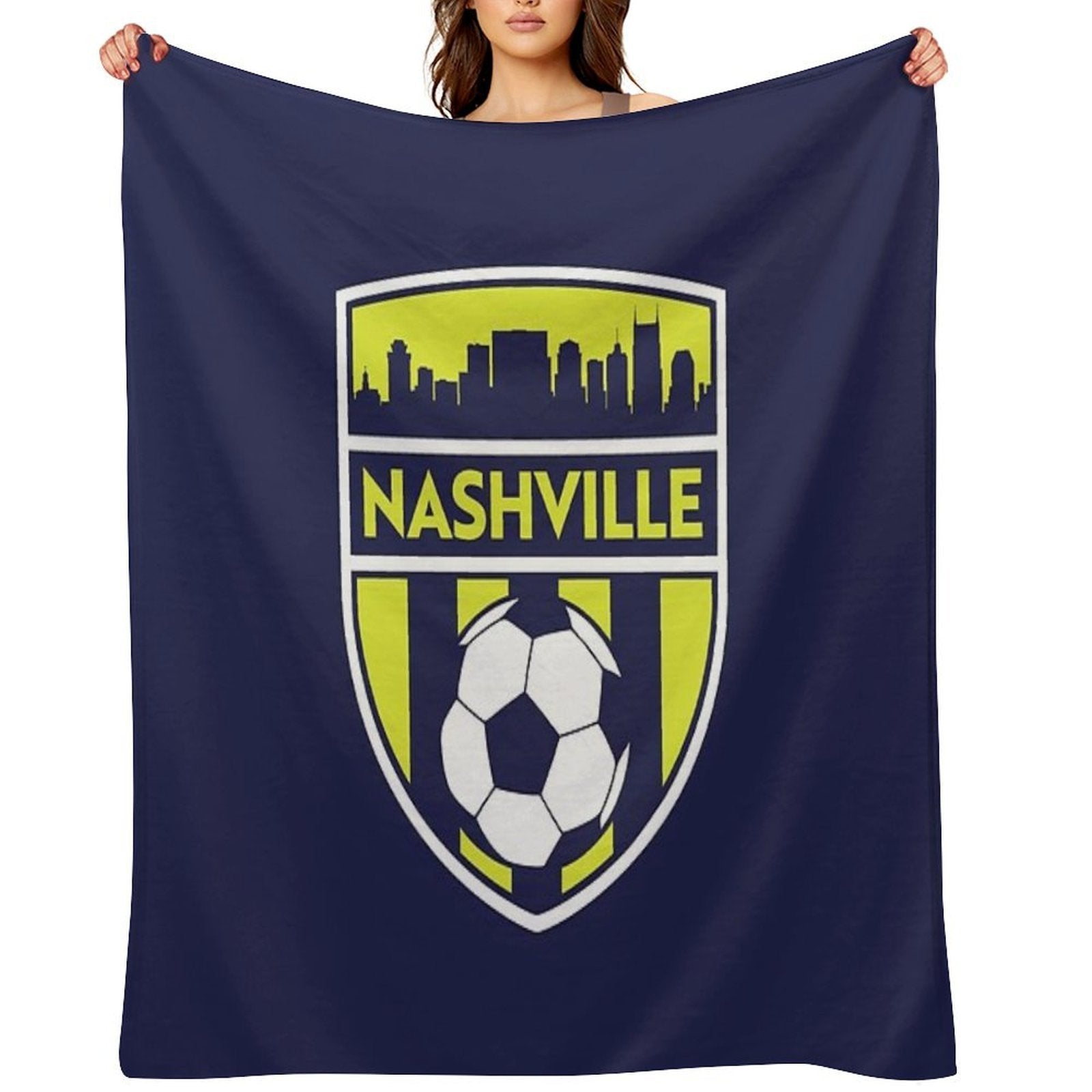 Nashville Soccer Team SC Futbol Club Fan Premium Throw Blanket