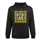 Retro Bananas Last Name Coquette Bow Women Girls Kids Relaxed Fit Hoodie
