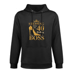 Stepping Into My 40th Birthday Like A Boss 40th B-Day Party Kangaroo Pocket Hoodie