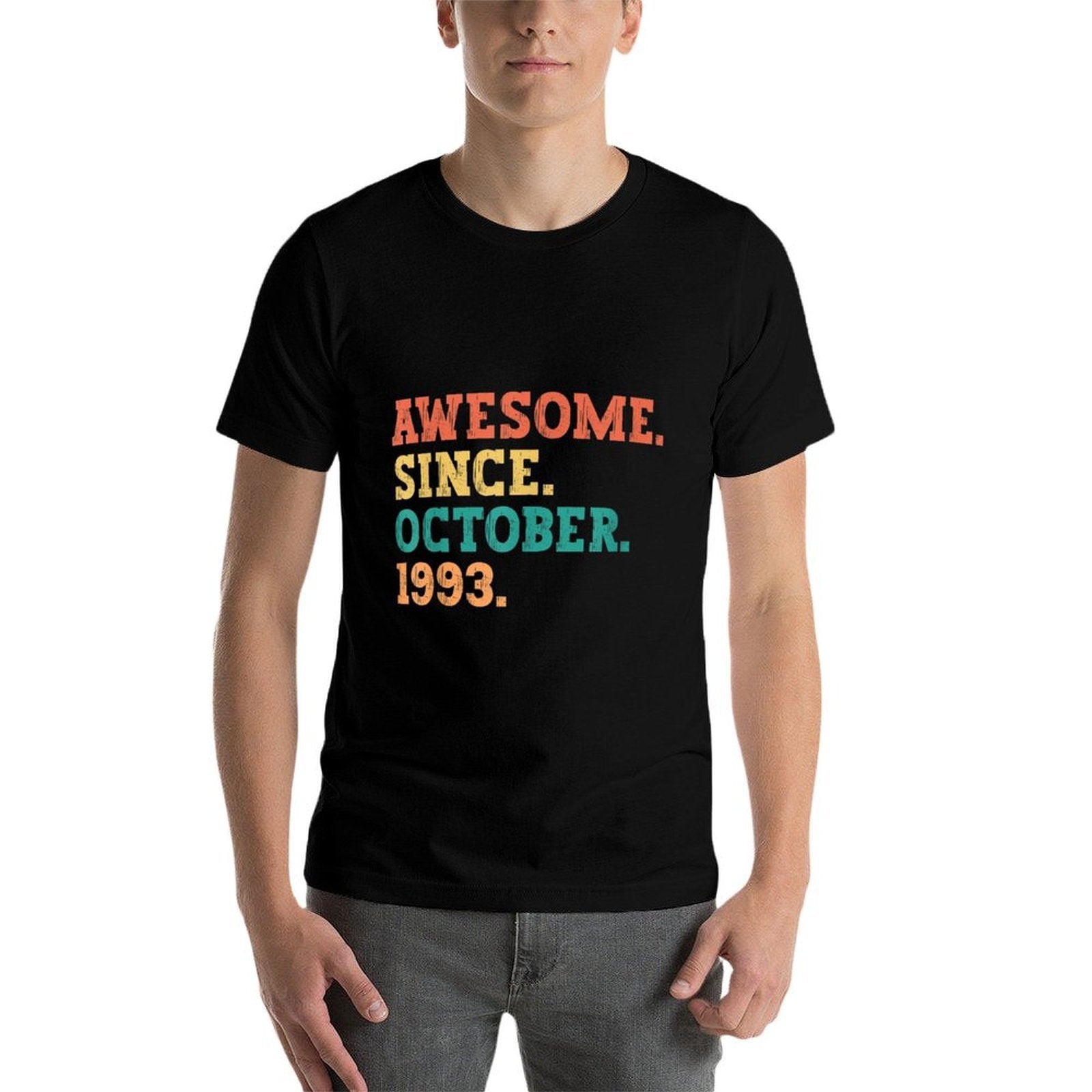 30 Years Old Awesome Since October 1993 30th Birthday  Relaxed-fit T-Shirt