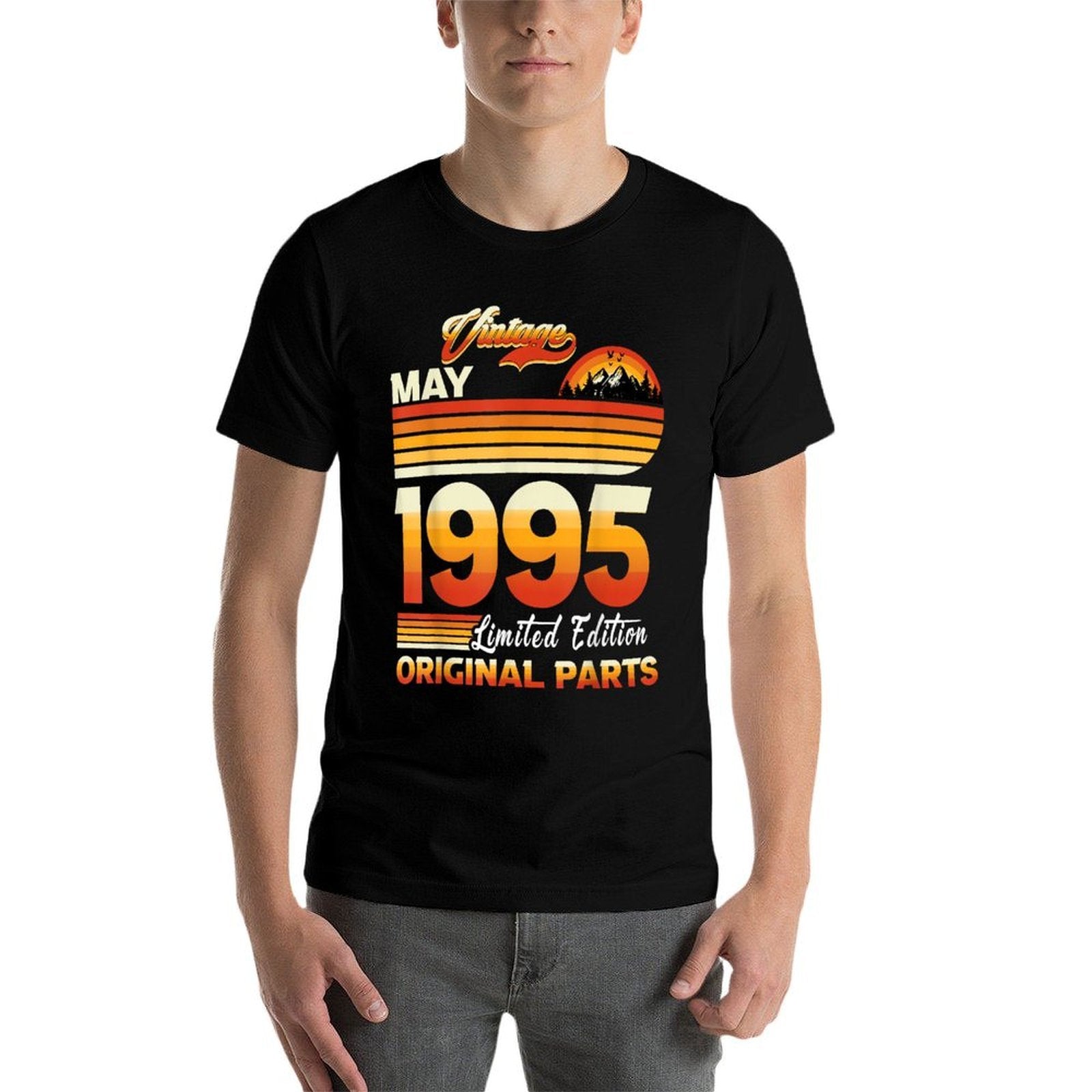 30 Years Old Retro Vintage May 1995 Funny 30th Birthday  Oversized Silhouette T-Shirt