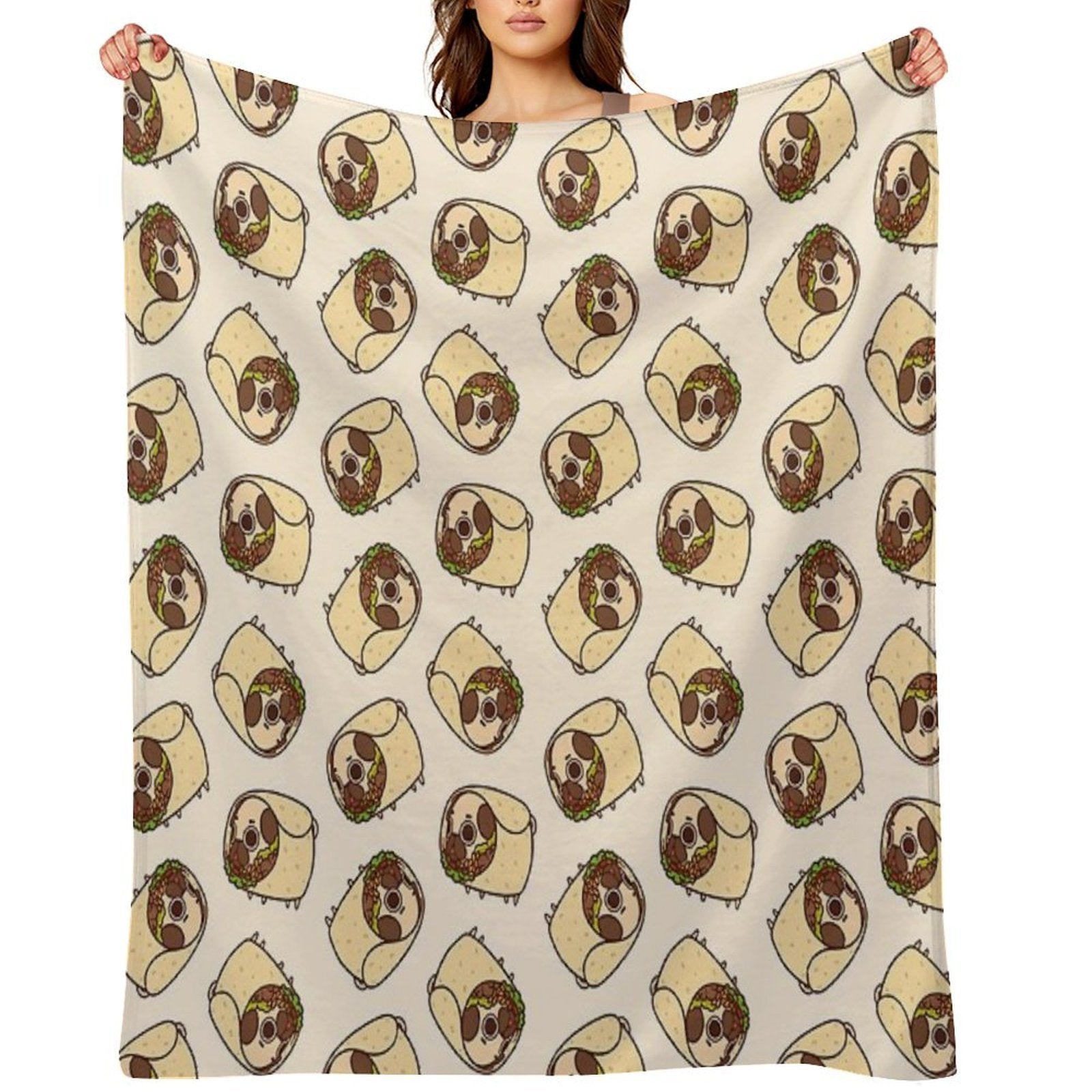 Burrito Puglie Anti-pilling Throw Blanket