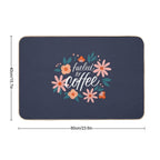 Fueled by Coffee  Absorbent Bath Mat