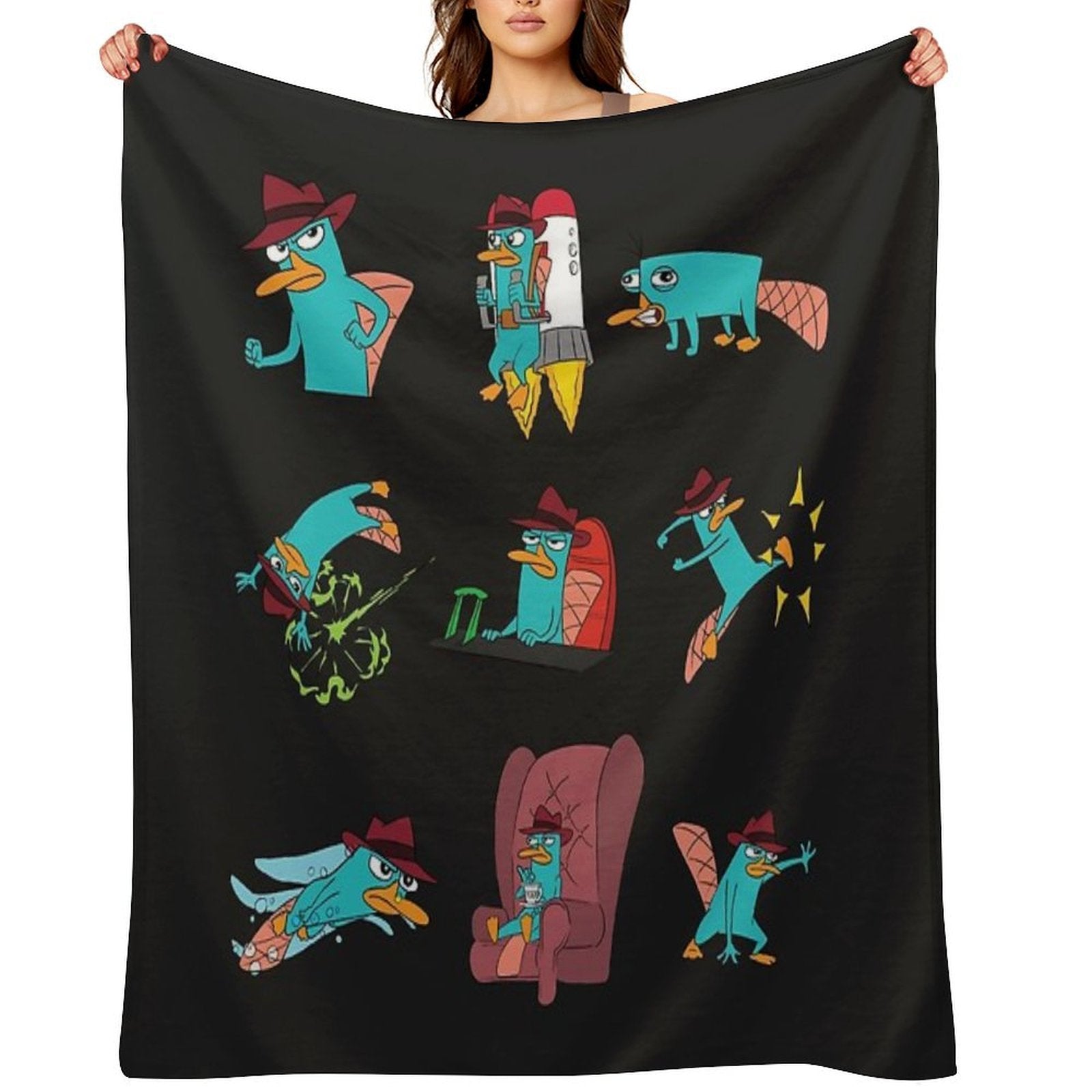 You Can Call Him Agent P Velvety-soft Throw Blanket